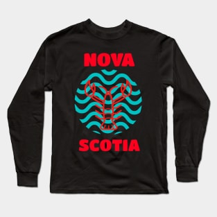 Nova Scotia, Seafood Lover Canada Lobster Long Sleeve T-Shirt